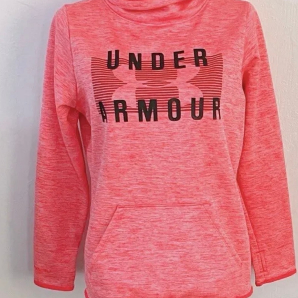NWOT Under Armor Pinkish Turtleneck Oversized Sweater With Pocket In Front